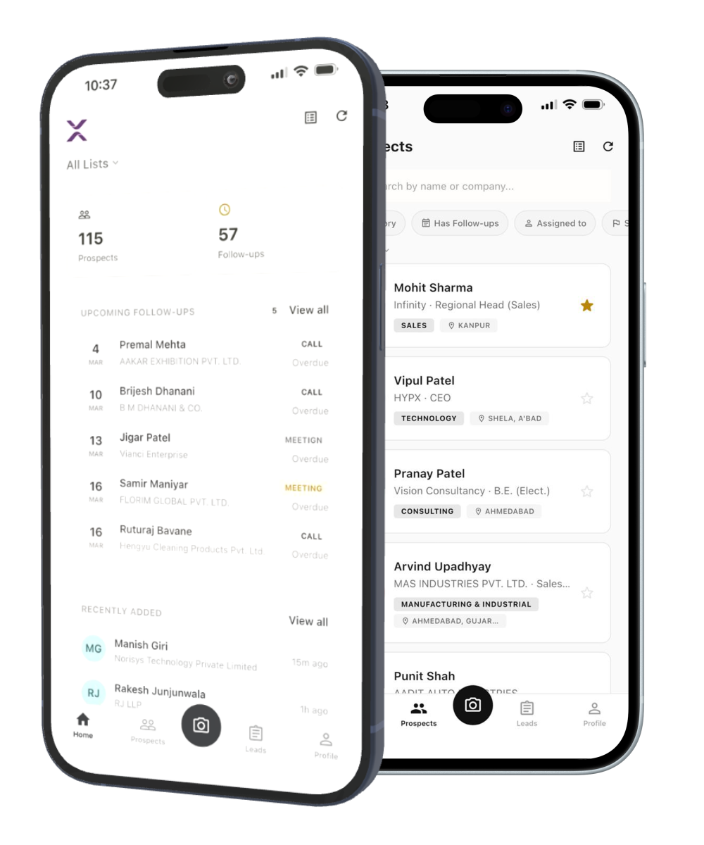 HypX Exhibitor App — AI-powered lead capture for exhibitors